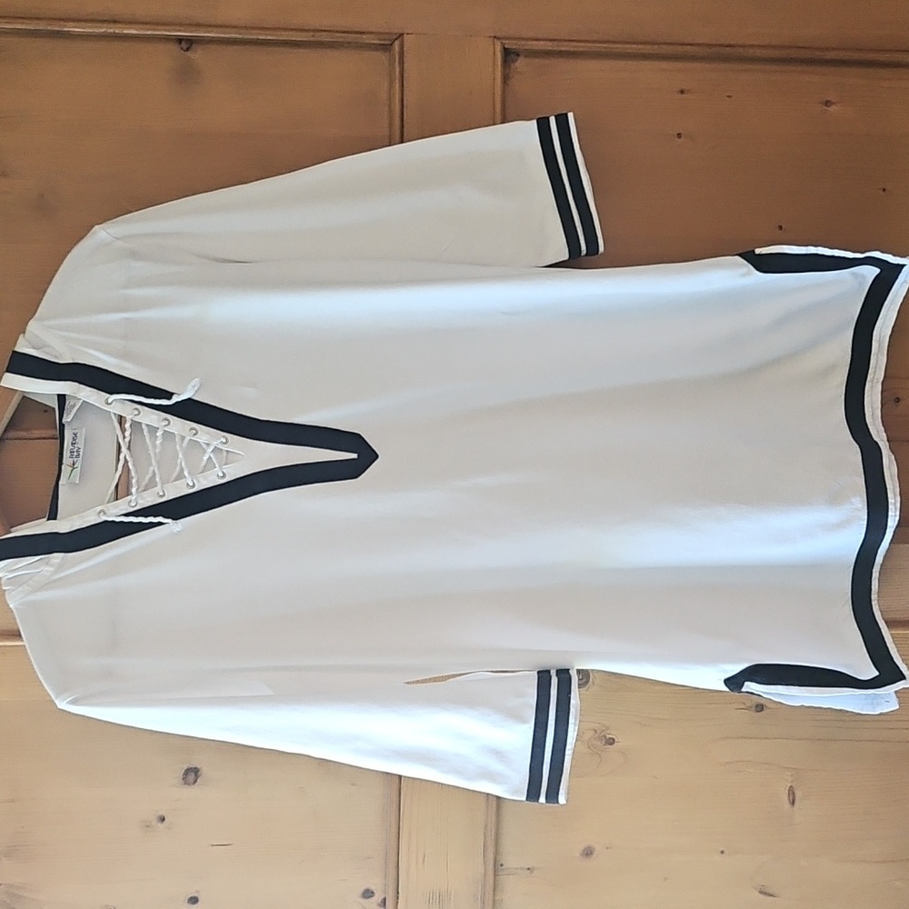 Paradise Bay Hooded Tunic Dress White/Black Size S